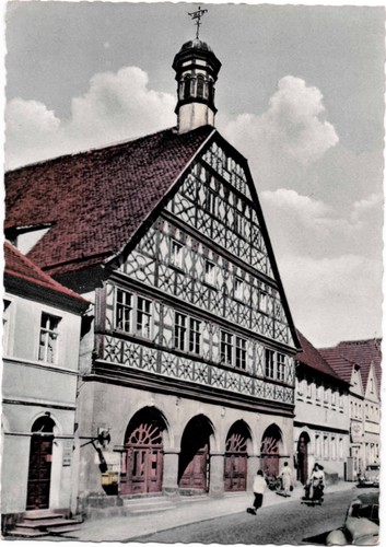 Ebern rathaus - ak,