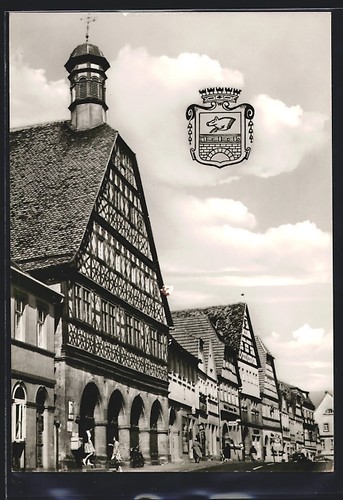Ebern rathaus mit marktplatz - rathaus,
