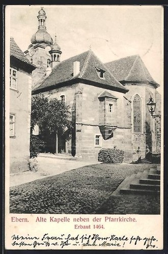 Ansichtskarte ebern alte - ansichtskarte, ebern,