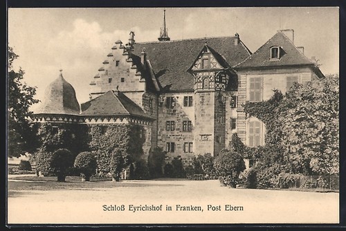 Ansichtskarte ebern schloss - ansichtskarte, ebern,